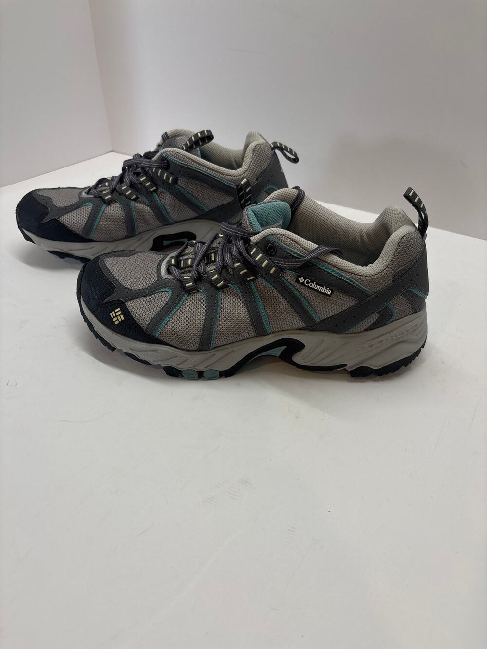 Columbia Kaibab Men’s Hiking Trail Shoes Gray Teal US 9.5 BL3571-019